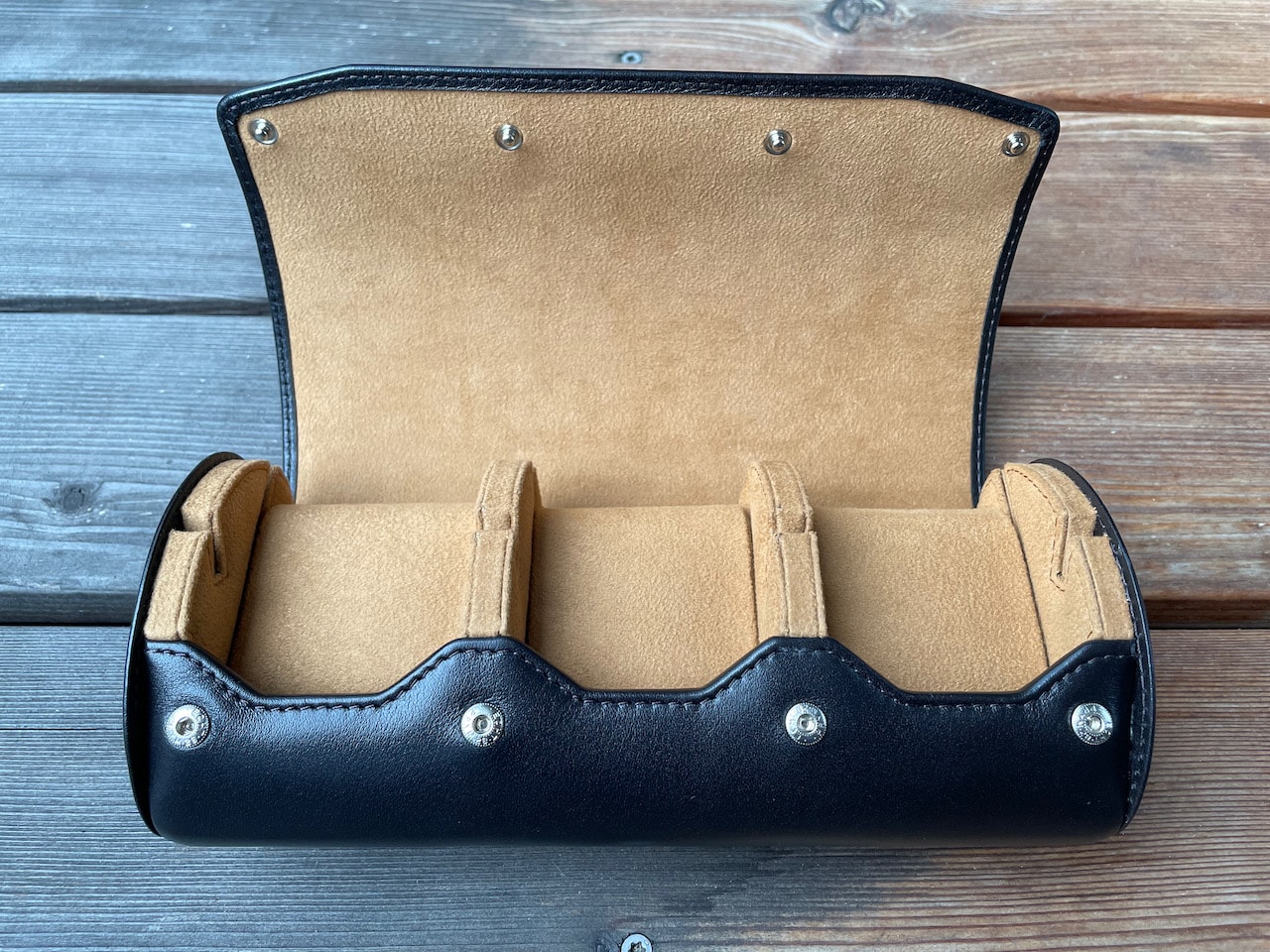 Carapaz Leather Case for Three Watches