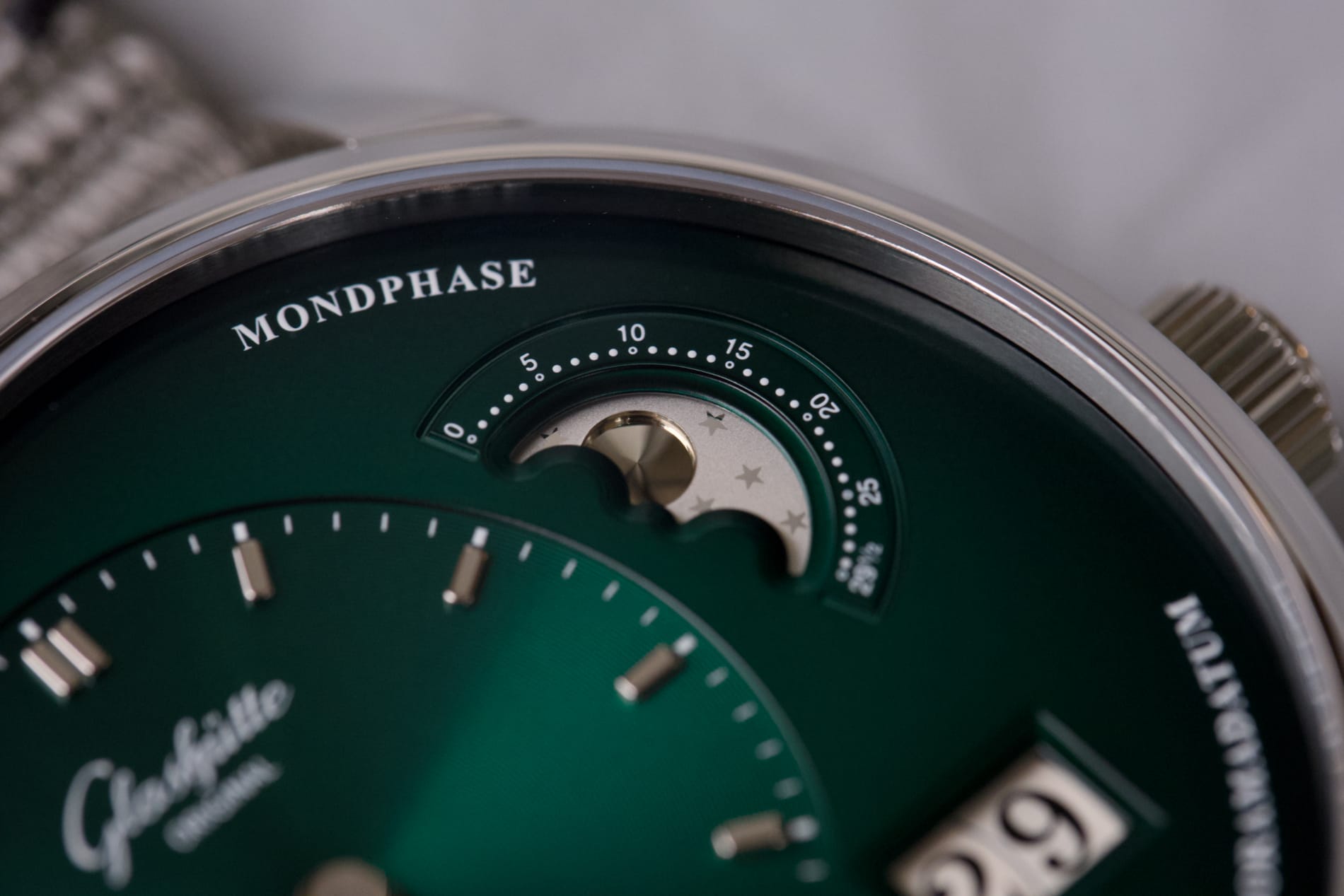 Glashütte Original PanoMaticLunar Green Dial