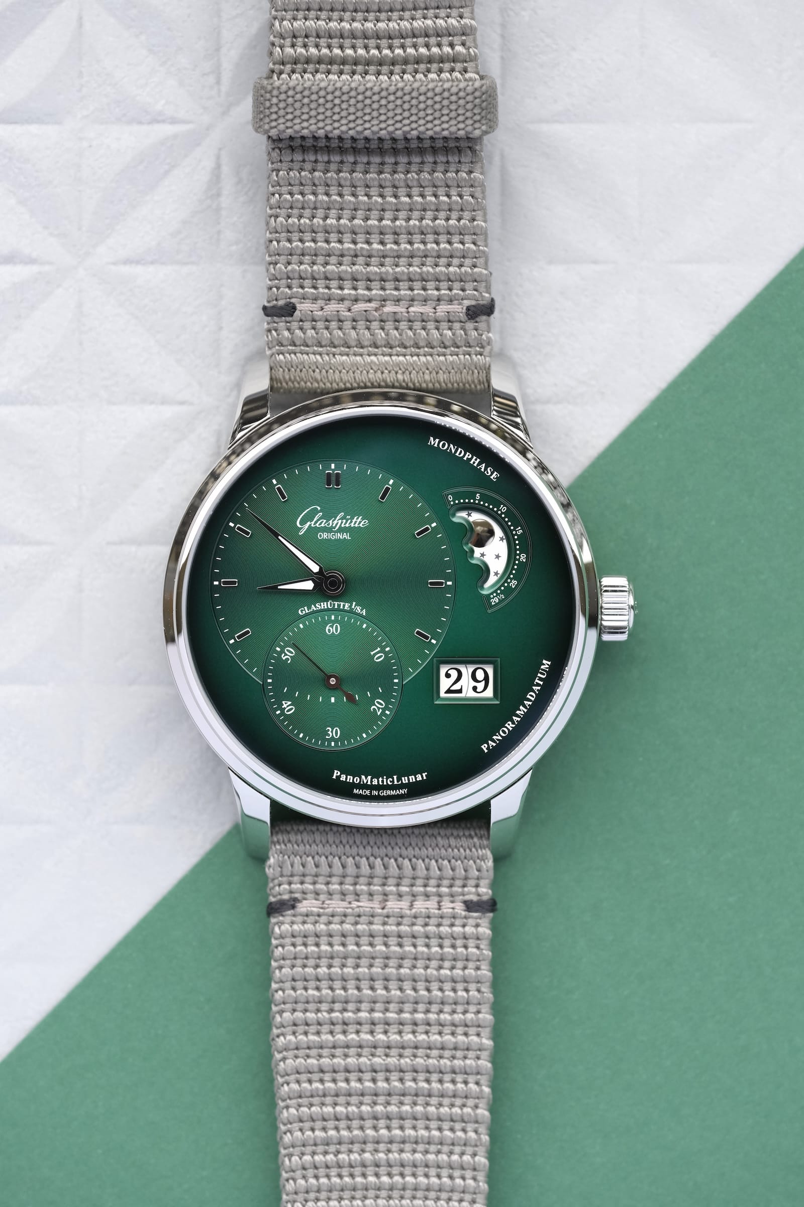 Glashütte Original PanoMaticLunar Green Dial