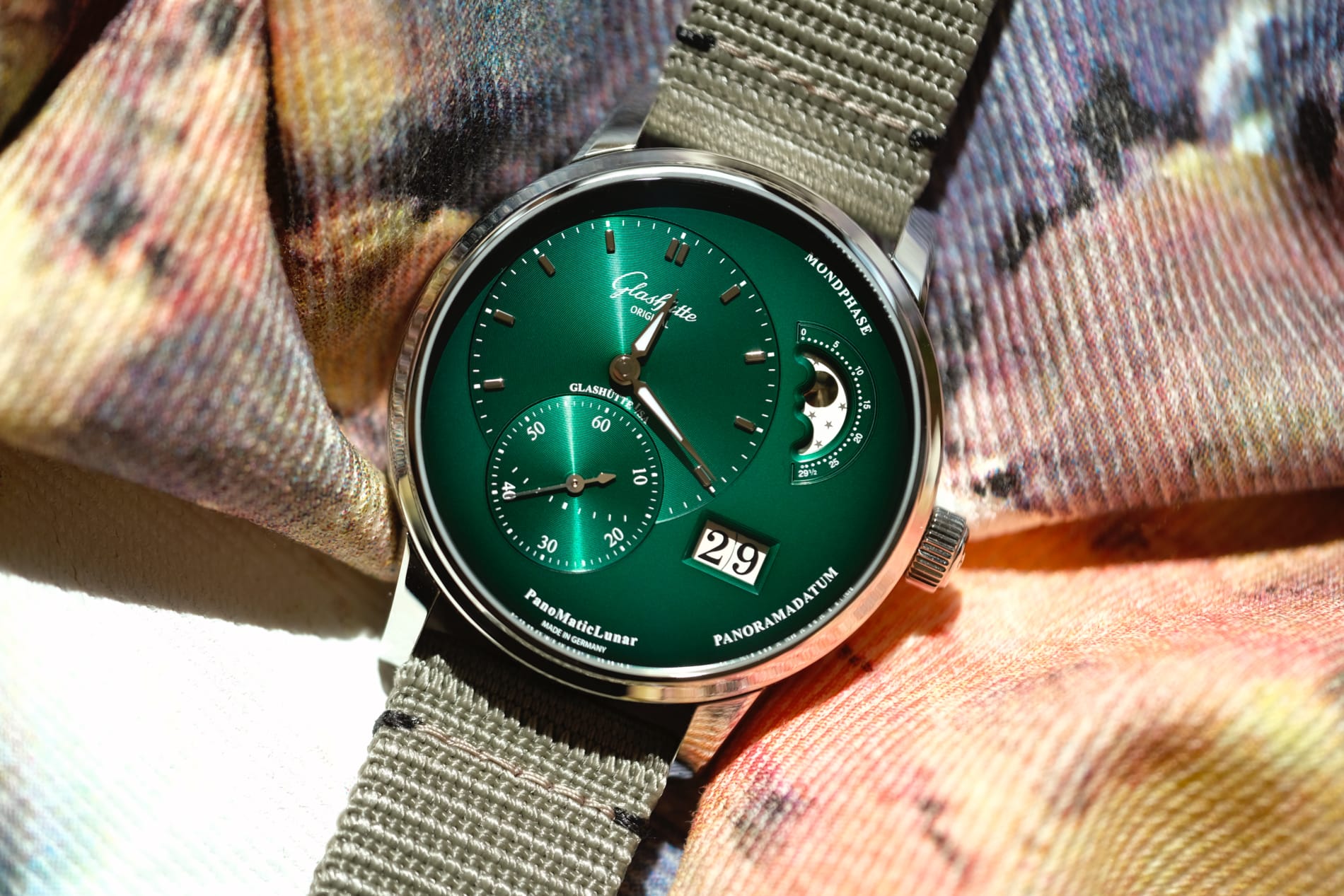 Glashütte Original PanoMaticLunar Green Dial