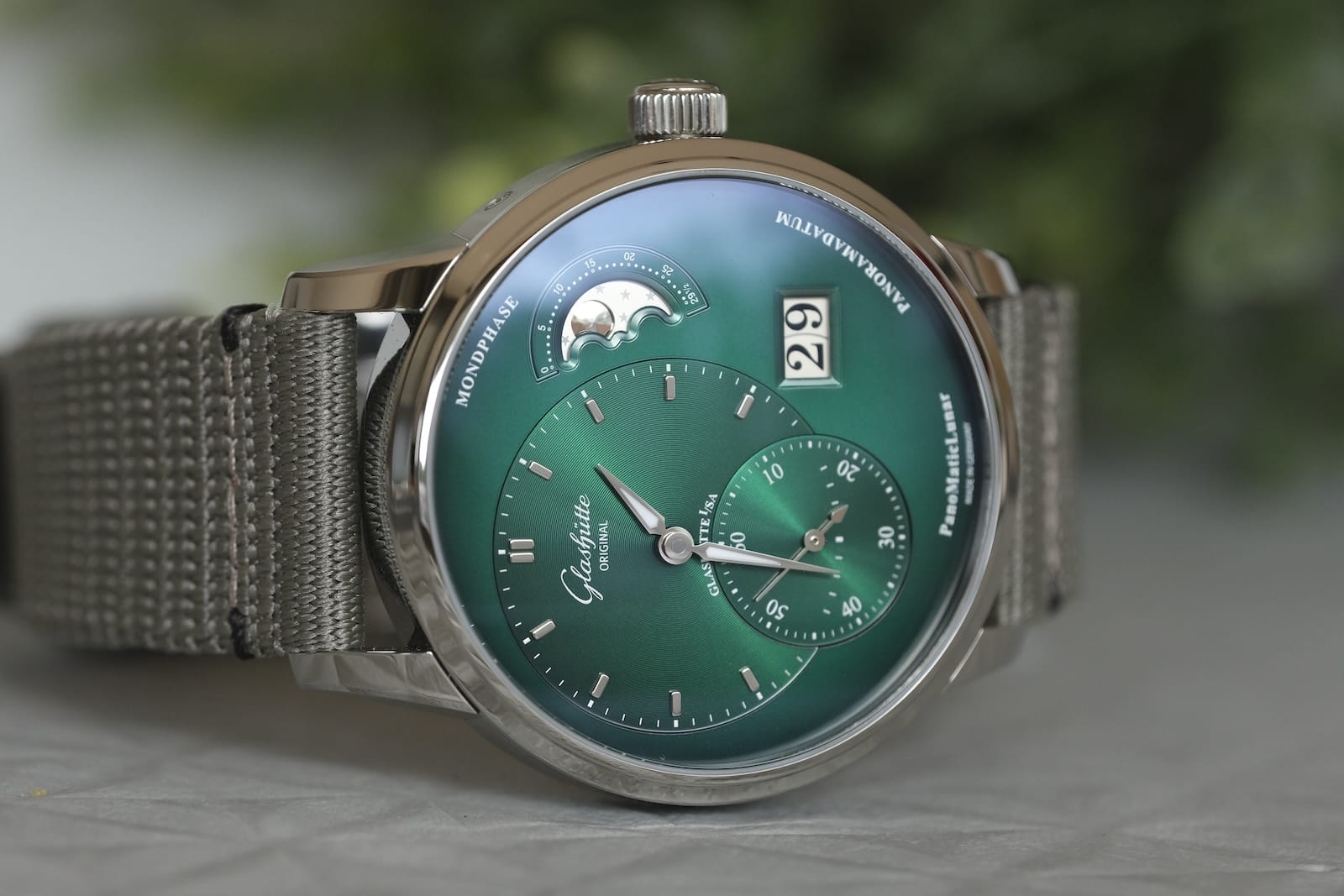 Glashütte Original PanoMaticLunar Green Dial