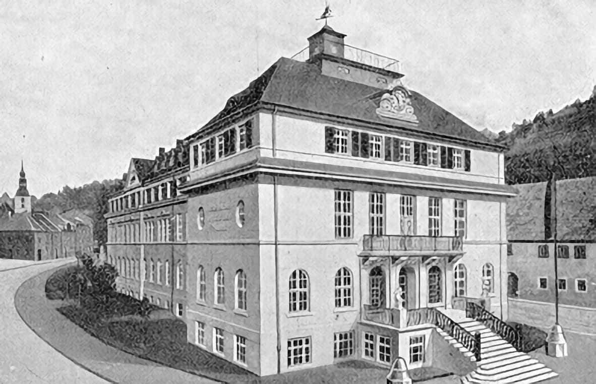 The former German School of Watchmaking Glashütte, today a museum (Deutsches Uhrenmuseum Glashütte)