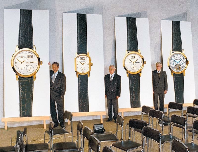 1994 presentation of A. Lange & Söhne watches
