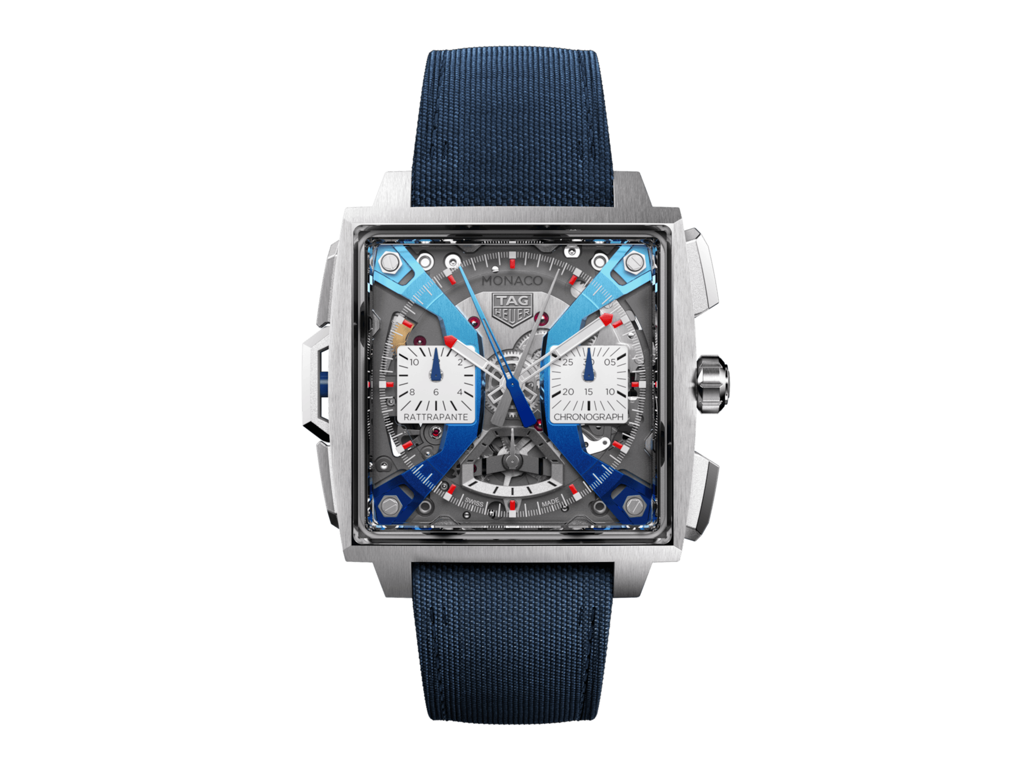 
          TAG Heuer Monaco Split-Seconds Chronograph (Blue), Titanium, 41 mm (Ref. CBW2182.FC8339)
        