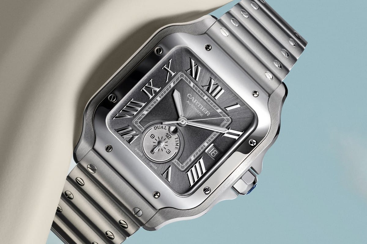 
          Cartier Santos de Cartier Dual Time, Steel (Ref. WSSA0076)
        