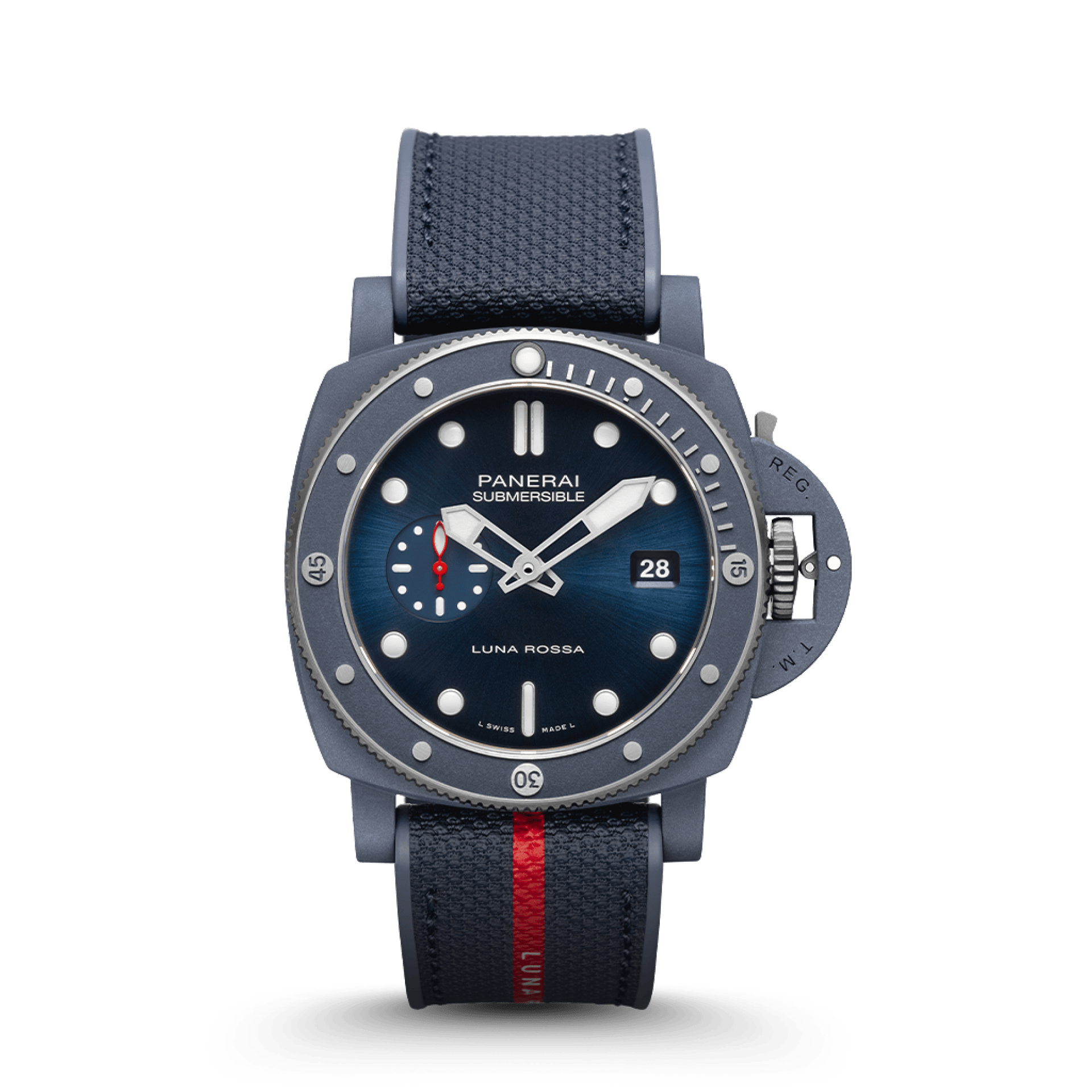 
          Panerai Submersible QuarantaQuattro Luna Rossa Ti-Ceramitech™ (Ref. PAM01466)
        