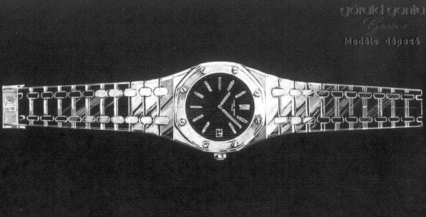 Skizze der Audemars Piguet Royal Oak von Gerald Genta