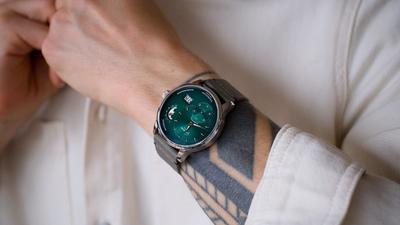 Header image for “Glashütte Original PanoMaticLunar with Forest Green dial in steel”