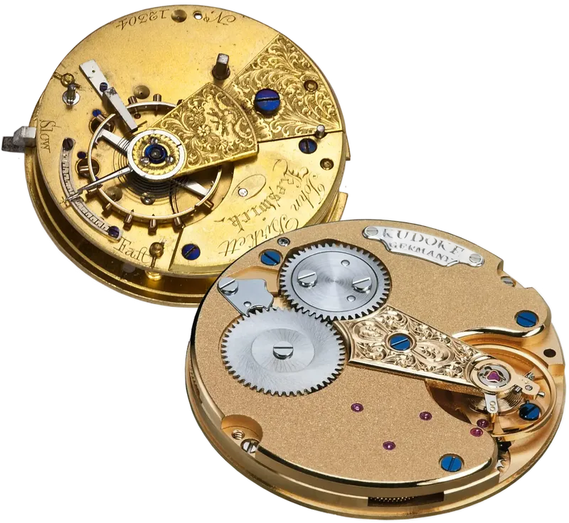 Kudoke Kaliber 1 and English pocket watch