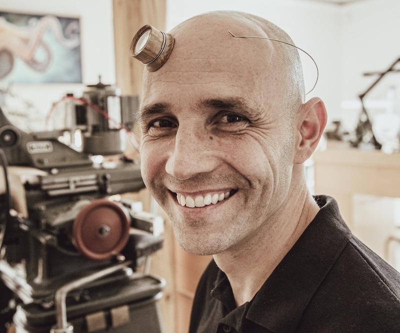 Stefan Kudoke in his atelier