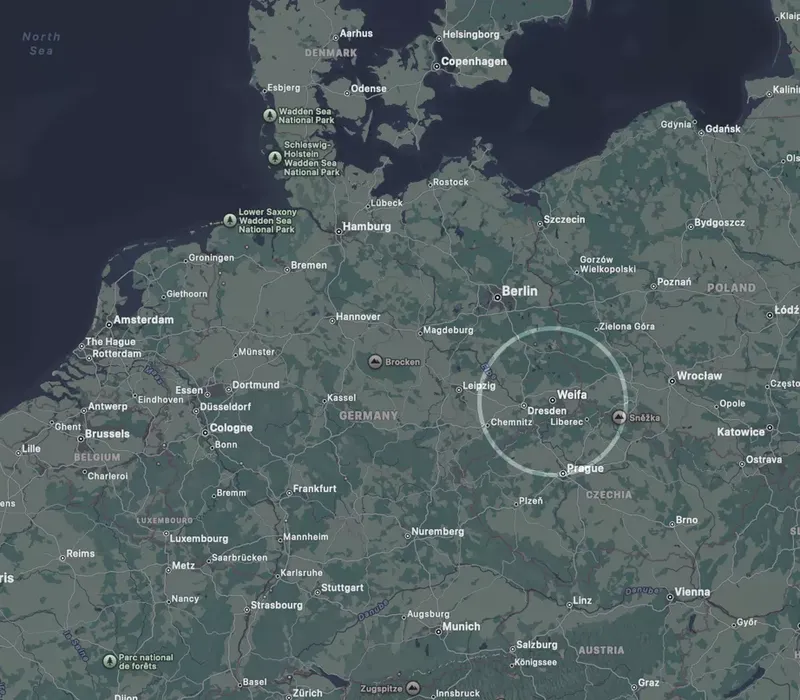 Location of Weifa in Germany