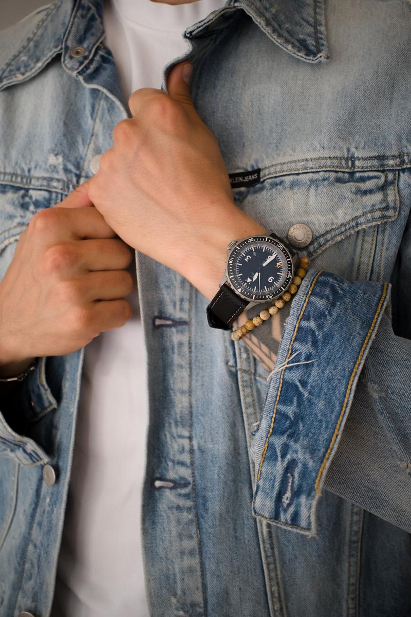 Laco Hamburg GMT DIN 8330 on 17.5 cm wrist