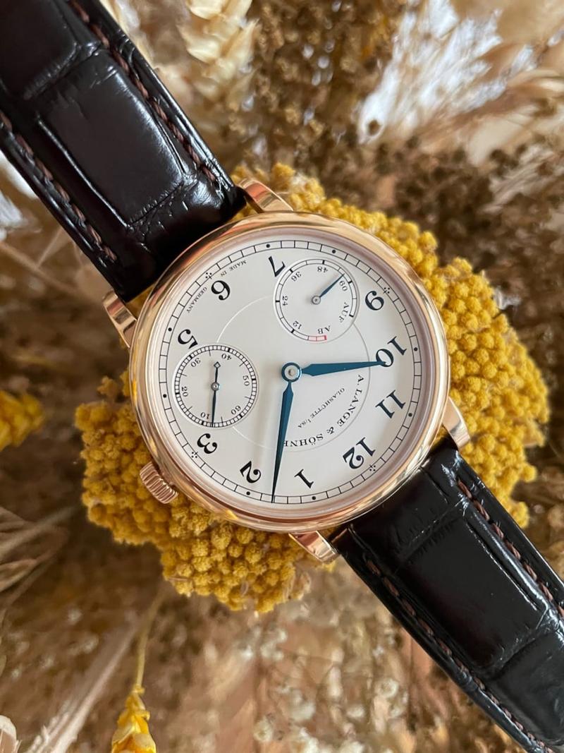 A. Lange & Söhne 1815 Auf/Ab turned upside down so the dial shows a little face