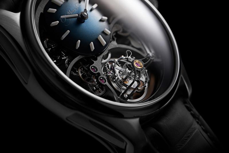 H. Moser & Cie. Pioneer Cylindrical Tourbillon Skeleton with Caliber HMC 811