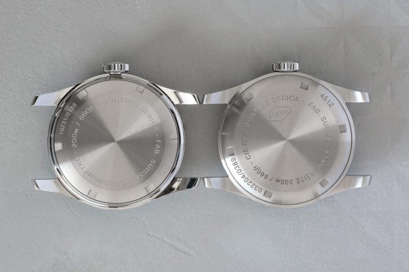 Comparison of caseback of Serica 6190 and Serica 4512