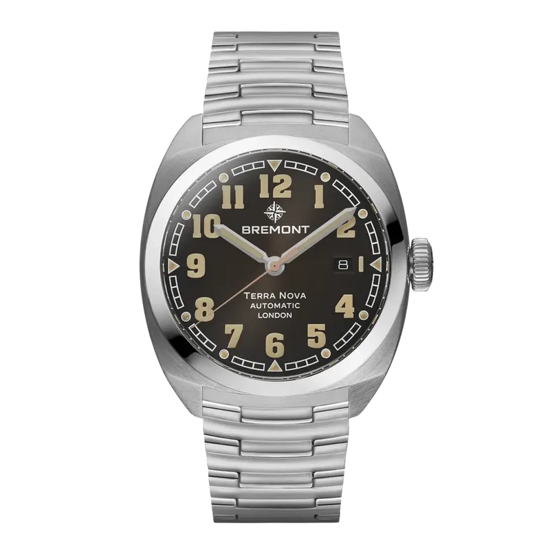 Bremont Terra Nova 40.5 Date, dark dial (Ref. TN40-DT-SS-BK-B)