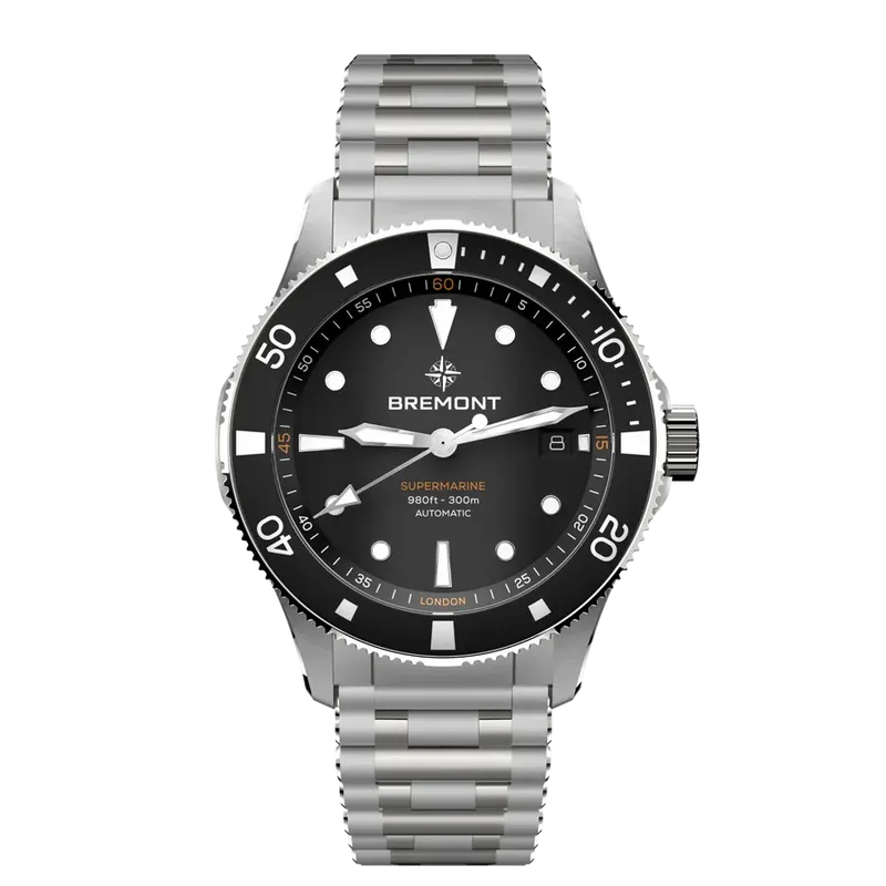 Bremont Supermarine 300m Date, steel (Ref. SM40-DT-SS-BK-B)