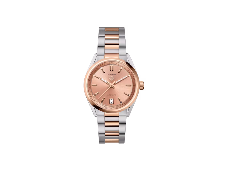 TAG Heuer Carrera Date, 36 mm, Steel and Gold (Ref. WBN2350.BD0000)
