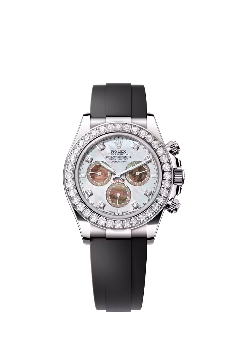Rolex Cosmograph Daytona, 40mm, white gold and diamonds (Ref. 126589RBR)